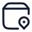Deliverytracking icon with stroke rounded style