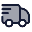 Deliverytruck icon with duotone rounded style
