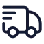 Deliverytruck icon with stroke rounded style