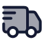 Deliverytruck icon with duotone rounded style