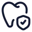 Dentalcare icon with stroke rounded style