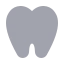 Dentaltooth icon with bulk rounded style