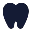 Dentaltooth icon with solid standard style