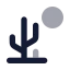 Desert icon with bulk rounded style