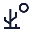 Desert icon with stroke sharp style