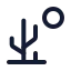 Desert icon with stroke standard style