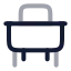 Desk icon with twotone rounded style