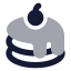 Dessert icon with bulk rounded style
