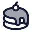 Dessert icon with duotone rounded style