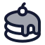 Dessert icon with duotone standard style
