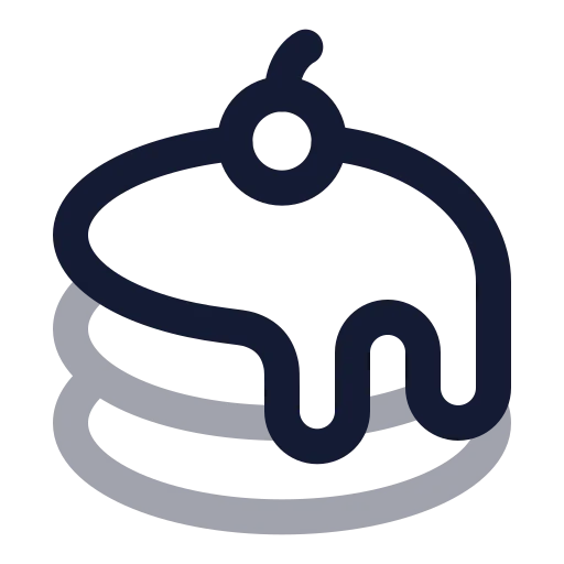 Dessert Icon in Twotone Rounded style