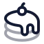 Dessert icon with twotone rounded style