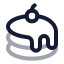 Dessert icon with twotone rounded style