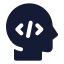 Developer icon with solid standard style