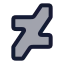 Deviantart icon with duotone rounded style