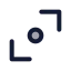 Diagonalscrollpoint icon with duotone standard style