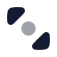 Diagonalscrollpoint icon with bulk rounded style