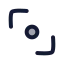 Diagonalscrollpoint icon with duotone rounded style