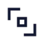 Diagonalscrollpoint icon with stroke sharp style