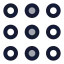 Dialpadcircle icon with duotone rounded style