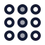 Dialpadcircle icon with duotone standard style