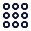Dialpadcircle icon with stroke standard style