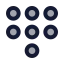 Dialpadcircle icon with duotone standard style