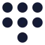 Dialpadcircle icon with solid sharp style
