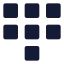 Dialpadsquare icon with solid sharp style
