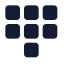 Dialpadsquare icon with solid standard style
