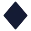 Diamond icon with solid sharp style