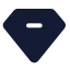 Diamond icon with solid standard style