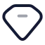 Diamond icon with twotone rounded style