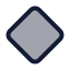 Diamond icon with duotone standard style