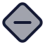 Diamondminus icon with duotone standard style