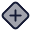 Diamondplus icon with duotone standard style