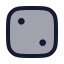 Dicefaces icon with duotone rounded style