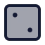 Dicefaces icon with duotone standard style