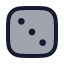 Dicefaces icon with duotone rounded style