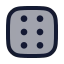 Dicefaces icon with duotone rounded style