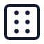 Dicefaces icon with stroke standard style