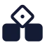 Dice icon with solid standard style