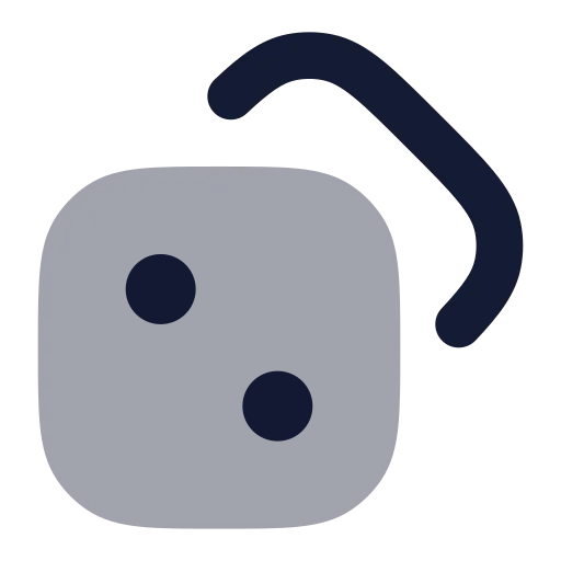 Dices Icon in Bulk Rounded style