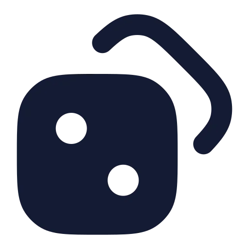 Dices Icon in Solid Rounded style