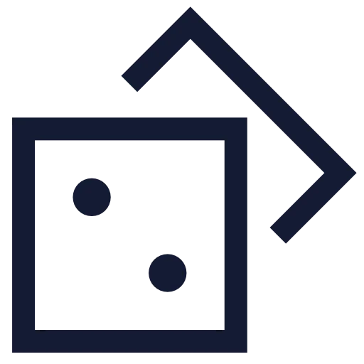 Dices Icon in Stroke Sharp style