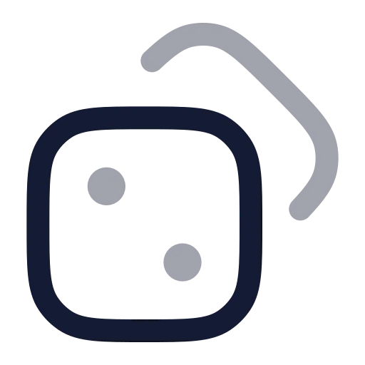 Dices Icon in Twotone Rounded style