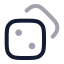 Dices icon with twotone rounded style