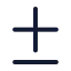 Diff icon with stroke standard style