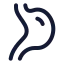 Digestion icon with stroke rounded style