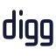 Digg icon with solid rounded style